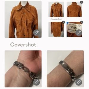 Vintage Casta Mexico Leather🧥XL+925 Heavy⛓Bracelet